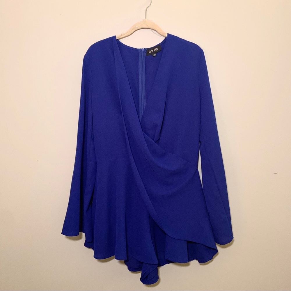 Royal Blue Fabrik Romper Sz L - Worn Once!